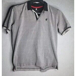 Rocawear Classic Polo Shirt Gray/Blue/White Men's 2XL 100% Cotton